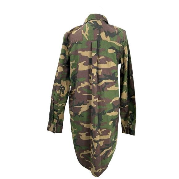 Vans Assembly Camo Shirt Dress Long Sleeve Size S - Picture 3 of 13